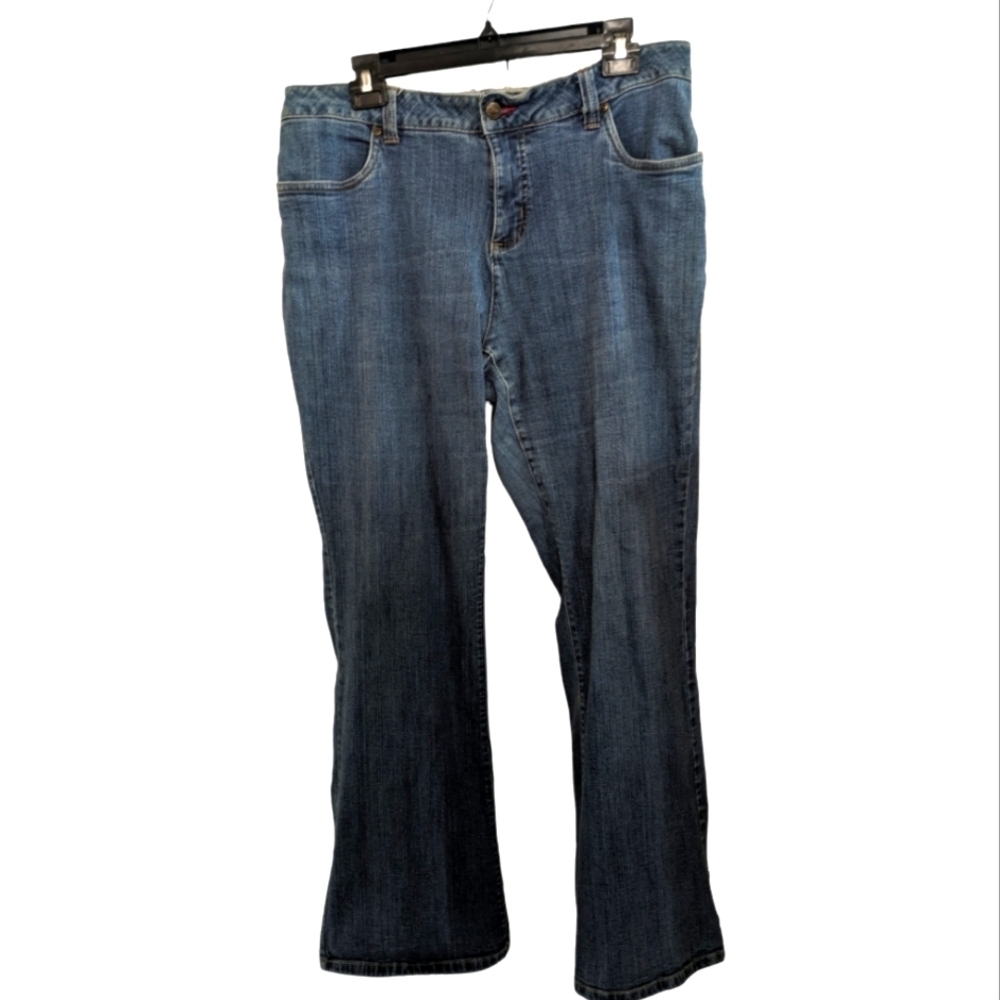 Smith's Dark Wash Boot cut Jeans Size 14 (36x31) Stretch